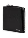 Paul Smith Logo-print Zip Wallet In Black