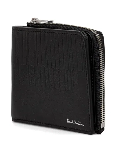 Paul Smith Logo-print Zip Wallet In Black