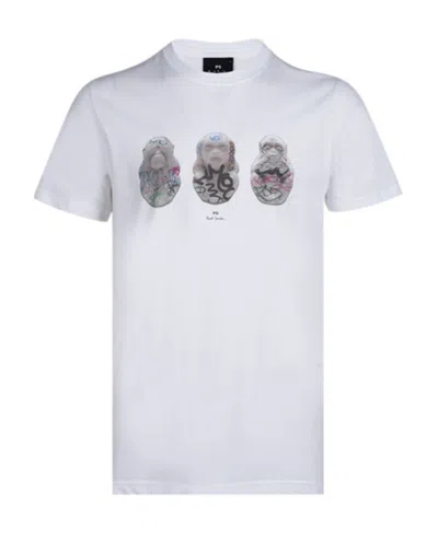 Paul Smith Logo Short-sleeved T-shirt In White