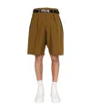 Paul Smith Cotton Bermuda Shorts In Brown