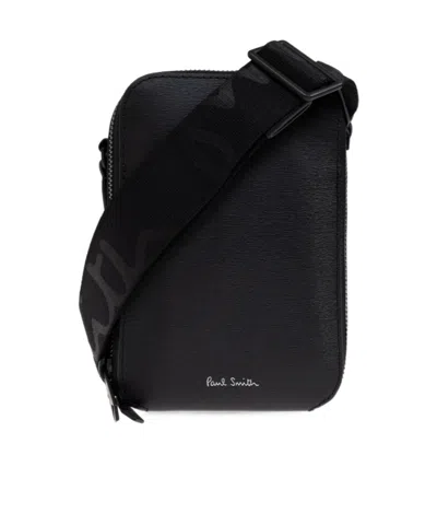 Paul Smith Logo Shoulder Bag In Black
