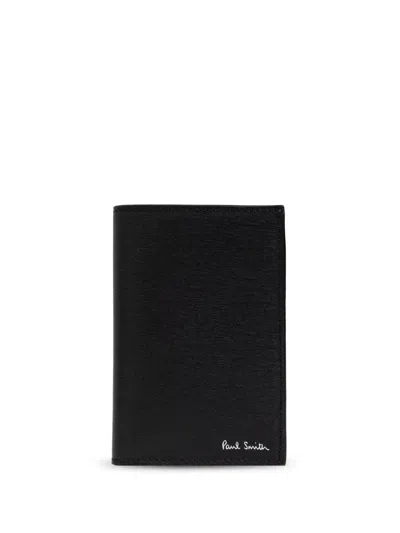 Paul Smith Leather Bi-fold Wallet In In Black