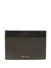 PAUL SMITH LOGO-STAMP LEATHER CARDHOLDER