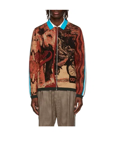 Paul Smith Logo Sweater In Brown