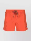 Paul Smith Logo Swim Shorts Featuring Back Pocket In Red