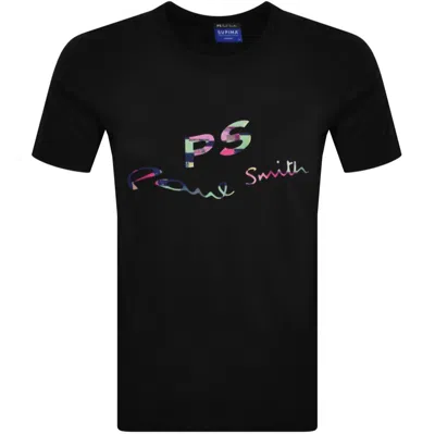 Paul Smith Logo T Shirt Black