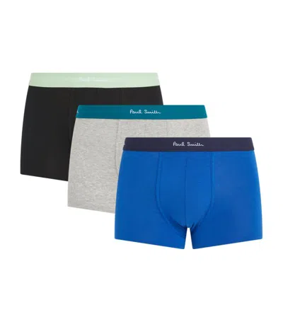 Paul Smith Contrast Logo Waistband Trunks, Pack Of 3 In Multi
