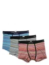 Paul Smith Pack Of Three Boxers In Blue