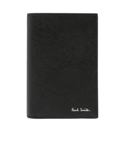 PAUL SMITH PAUL SMITH MINI BLUR LOGO PRINTED WALLET
