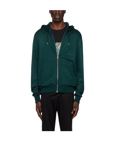 Paul Smith Green Signature Stripe Zip-up Hoodie
