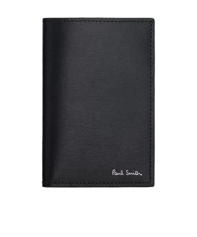 Paul Smith Logo-letter Card Holder In Black