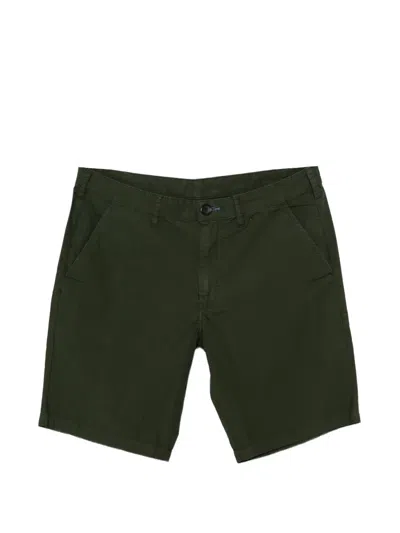Paul Smith Logo-patch Shorts In Green