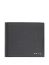 Paul Smith Compact Logo Wallet Bi Fold Design In Black