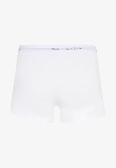 Paul Smith Logo-waistband Briefs - Set Of Three In White