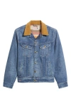 Paul Smith + Lee 101 Storm Rider Cotton Denim Jacket In Medium Base