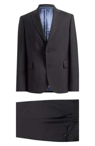 Paul Smith London Camberwell Tailored Fit Water Repellent Black Wool & Mohair Suit