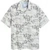 Paul Smith London Casual Fit Floral Button-up Shirt In Ice White