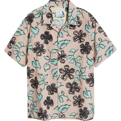 Paul Smith London Casual Fit Floral Button-up Shirt In Pink