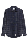 Paul Smith London Check Regular Fit Cotton Button-up Shirt In Blue