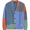 Paul Smith London Colorblock Cardigan In Blue Multi