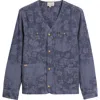 Paul Smith Men's Collarless Chore Jacket In 46_indigo