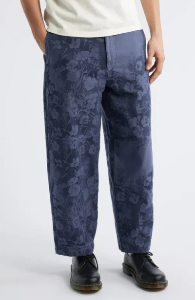 PAUL SMITH PAUL SMITH + LEE FLORAL JACQUARD TAPERED LEG PANTS