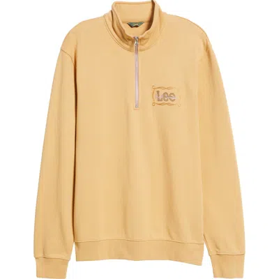 Paul Smith London Half-zip Cotton Blend Sweatshirt In Light Rust