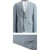 Paul Smith London Soho Trim Fit Light Blue Mélange Wool Suit In Blue