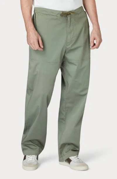 Paul Smith London Stretch Cotton Cargo Pants In Green