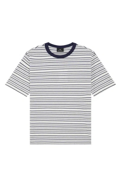 Paul Smith London Stripe Casual Fit T-shirt In White