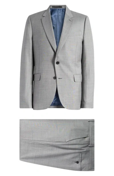 Paul Smith London Tailored Fit Wool Suit In Grey Beige