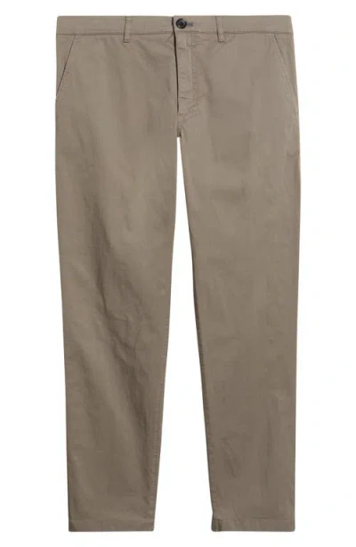Paul Smith London Tapered Stretch Organic Cotton Chinos In Brown