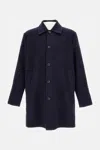 Paul Smith Double-face Buttoned Coat In Blue