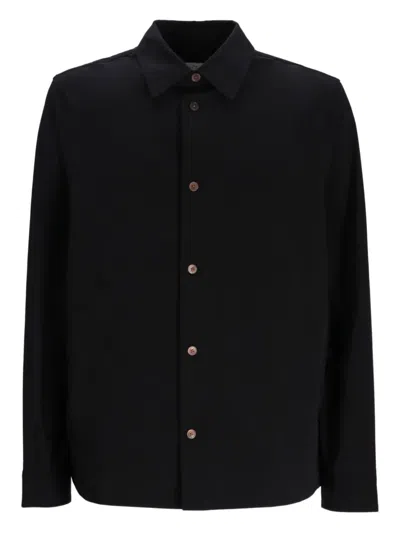 Paul Smith Long-sleeve Button-fastening Shirt In Black