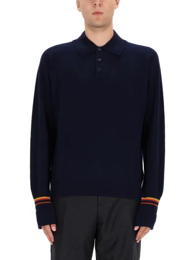 Paul Smith Long-sleeve Cashmere Sweater In Black