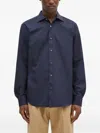 Paul Smith Long-sleeve Cotton Shirt In Blue