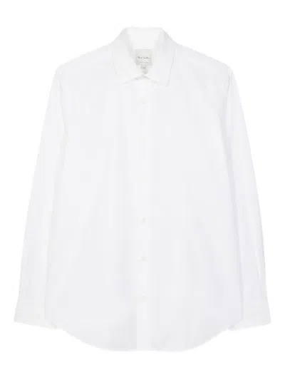 Paul Smith Long-sleeve Cotton Shirt In White