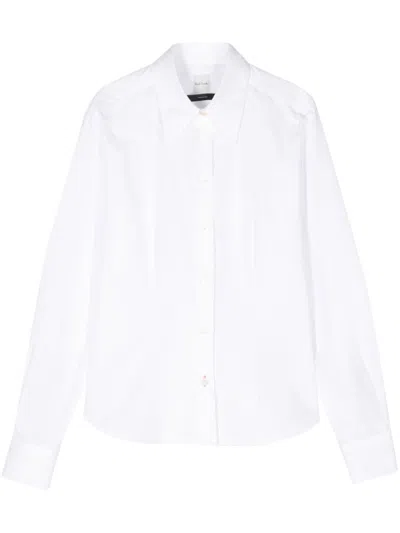 Paul Smith Cotton Poplin Shirt In White