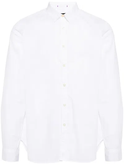 Paul Smith Long-sleeve Cotton Shirt In White