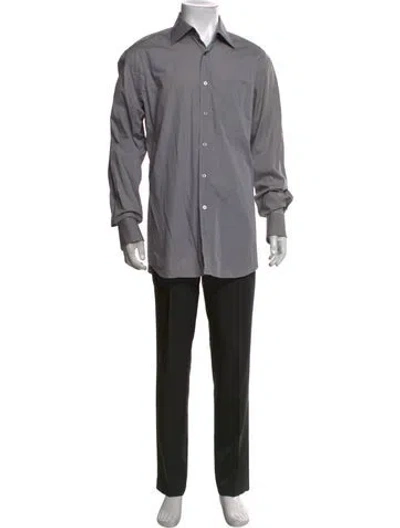 Pre-owned Paul Smith Long Sleeve Dress Shirt In Grey