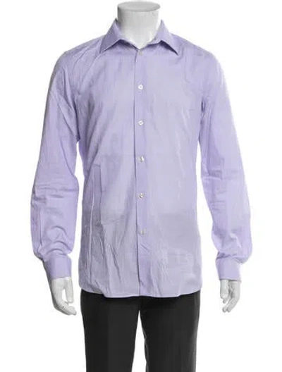 Pre-owned Paul Smith Long Sleeve Dress Shirt In Purple