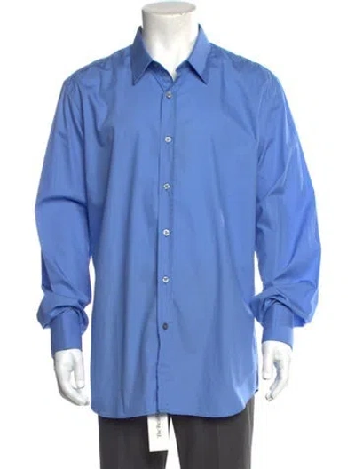 Pre-owned Paul Smith Long Sleeve Dress Shirt W/ Tags In Blue