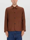 Paul Smith Long Sleeve Jacket With Collared Neck And Pockets In Brown