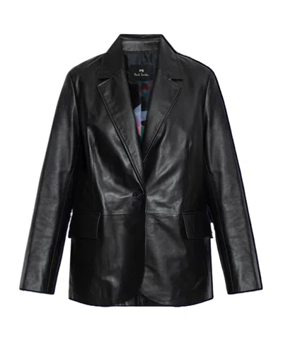 Paul Smith Long Sleeve Leather Blazer
