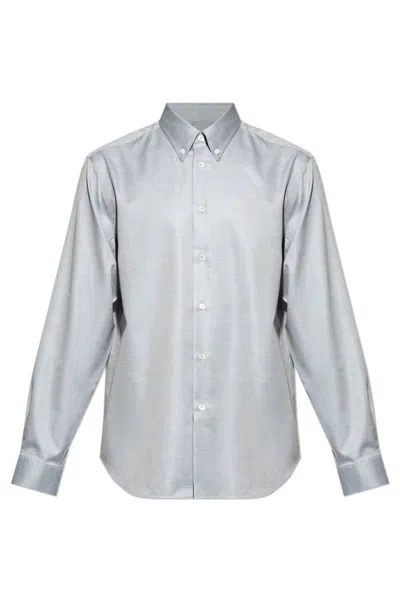 Paul Smith Long Sleeve Shirt In Silver