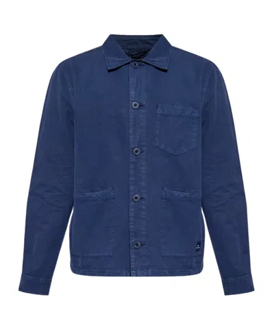 Paul Smith Long Sleeve Shirt In Navy Blue