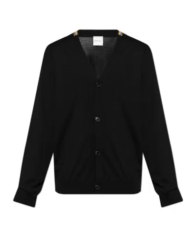 Paul Smith Long-sleeved Cardigan In Black