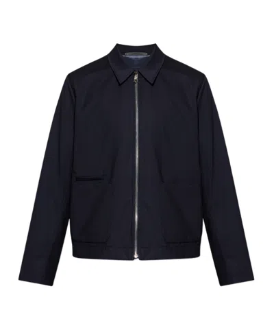 Paul Smith Long-sleeved Casual Jacket In Black