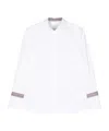 Paul Smith Collared Cotton Shirt With Long Sleeves In White