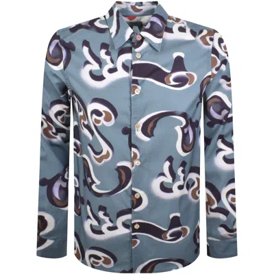 Paul Smith Long Sleeved Shirt Blue